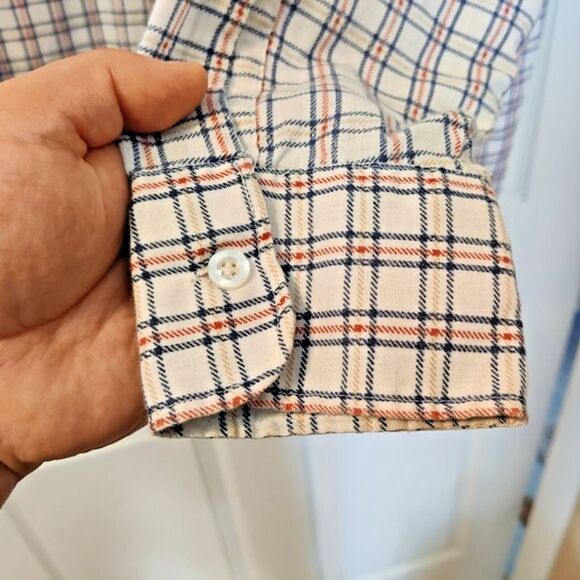 Vintage Career Club Long Sleeve Button Down Shirt Plaid 16 1/2-33-Retro Shirt - Picture 4 of 7